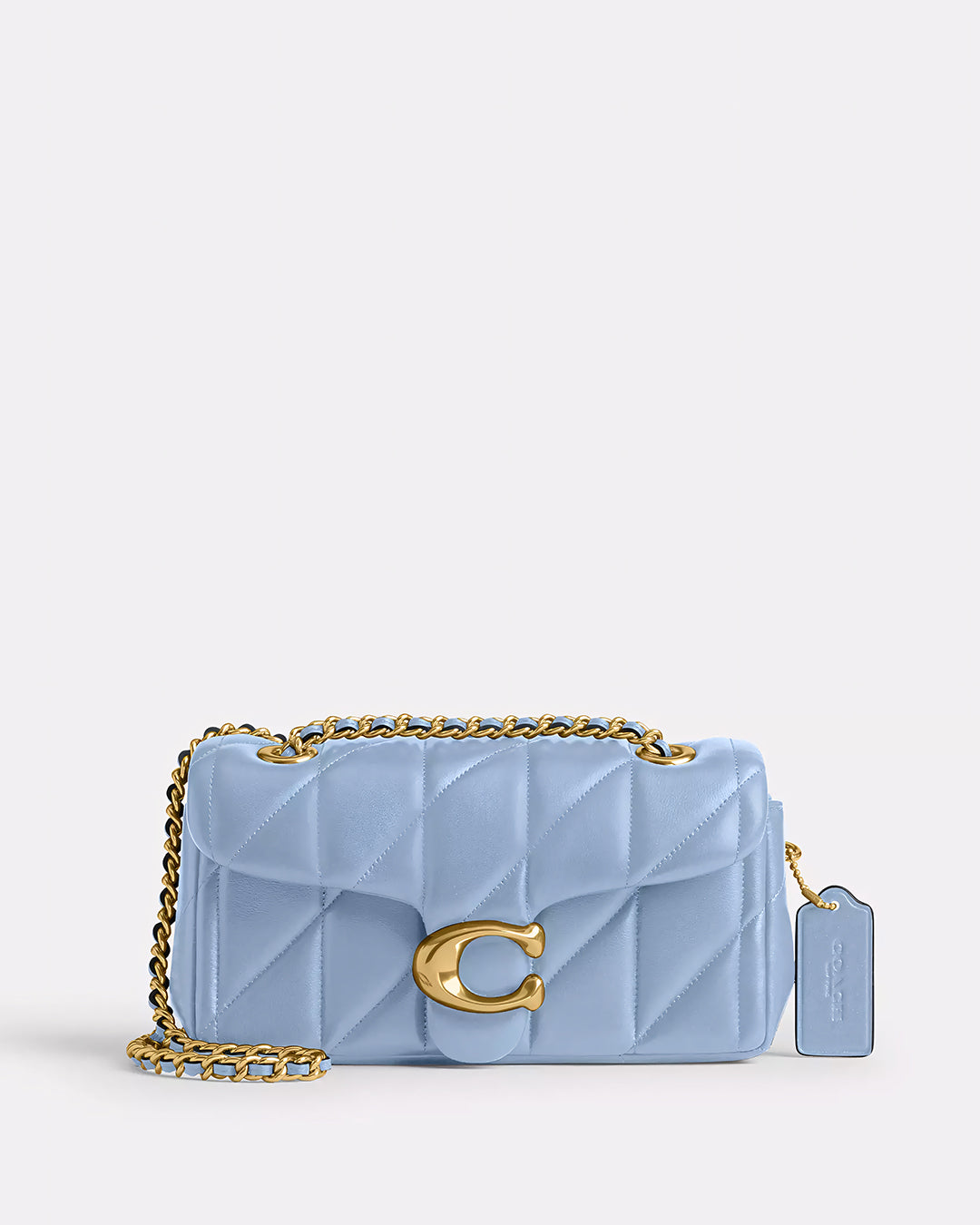 COACH Quilted Leather Mini Tabby Shoulder Brass Maple