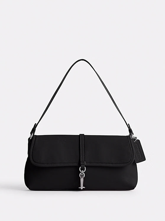 COACH Hamptons Small Leather S Silver Chalk