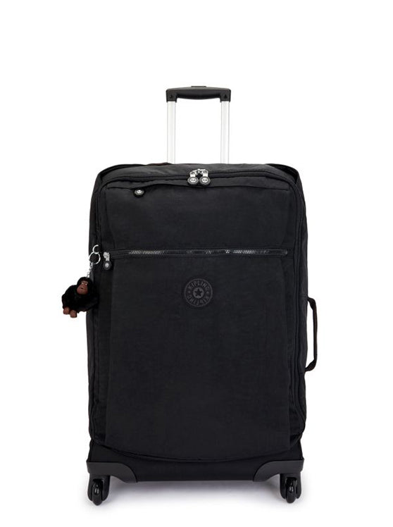 Kipling Darcey Small  Cabin Size Wheeled Duffle Black Tonal