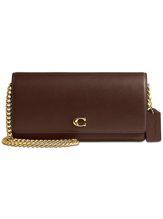 COACH Refined Leather Essential Long Brass Chalk