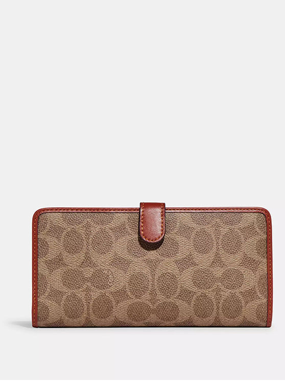 COACH Signature Monogram Coated Canv Beige