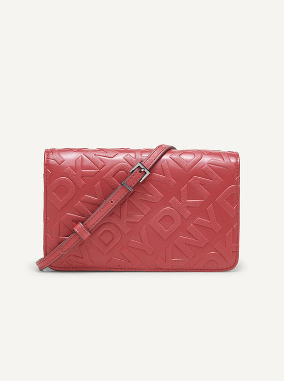 DKNY Ashlyn Crossbody Wallet Bright Red