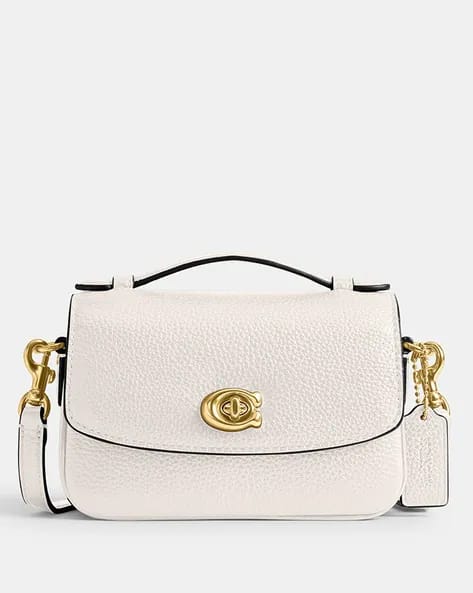 COACH Cassie Small Leather Cross bag white