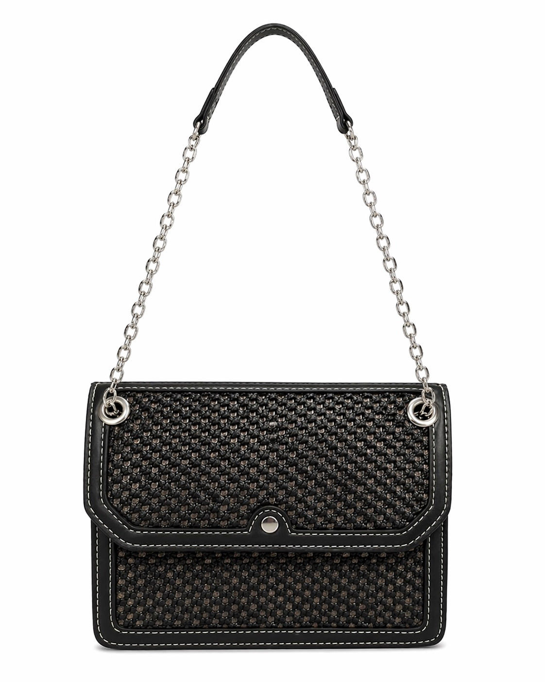 Black Woven Crossbody