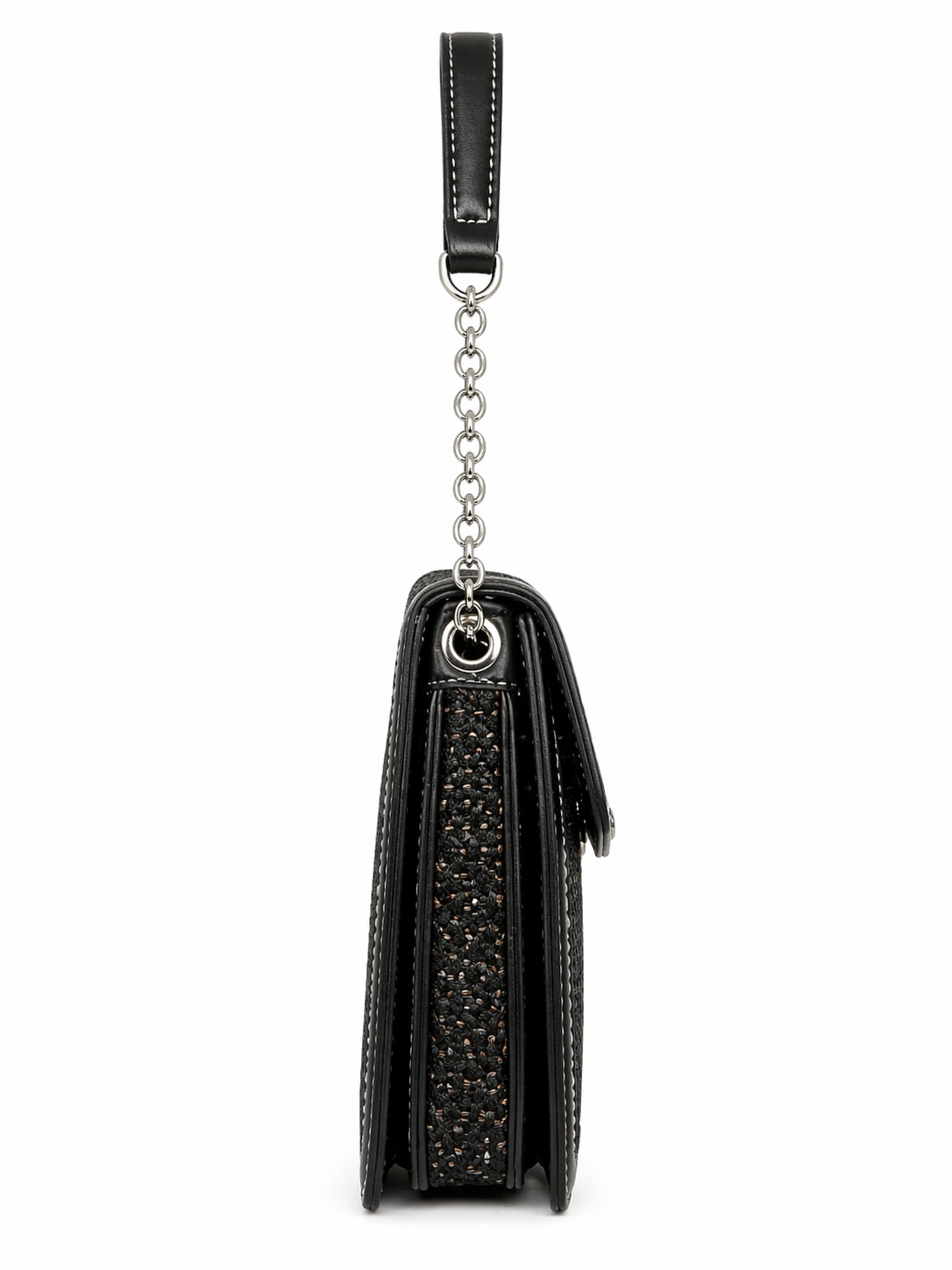 Black Woven Crossbody