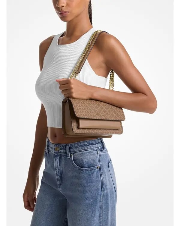 MK Claire Small Shoulder Bag Husk