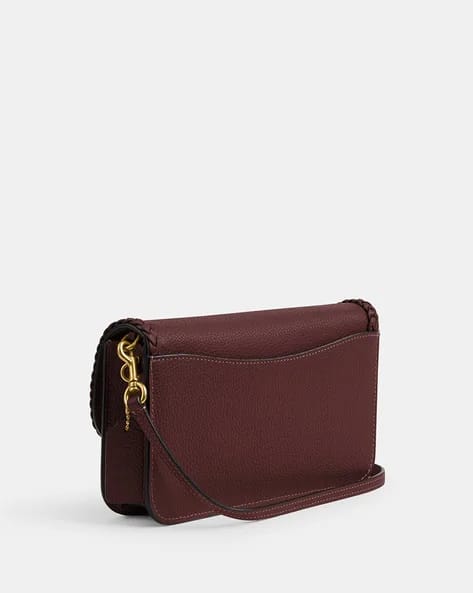 COACH Braided Pebble Leather Shoulder Bag