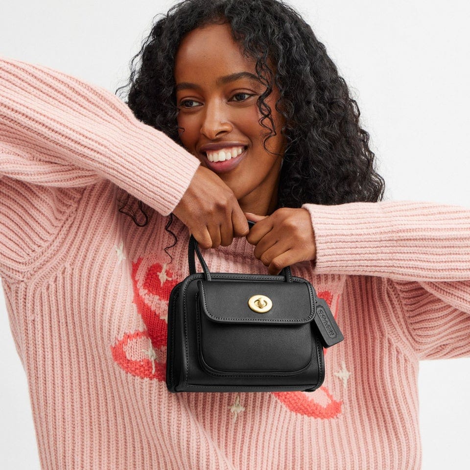 COACH Originals Glovetanned Brass Hunter Black