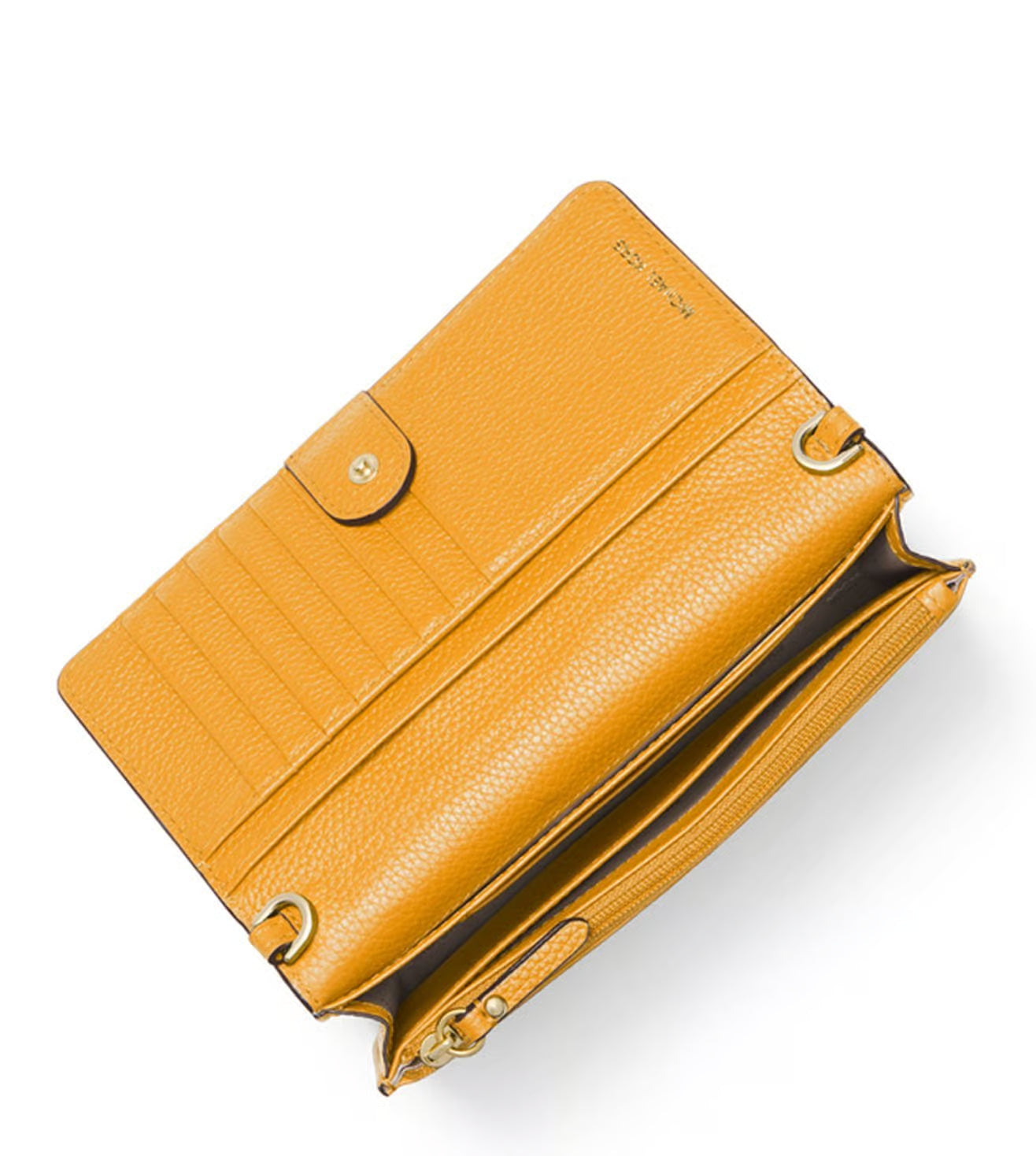 Michael Kors Jet Set Charm Small Leather Ph Black Gold