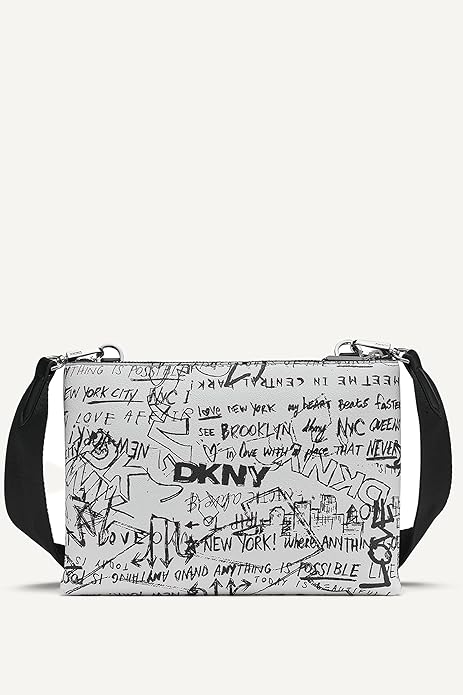DKNY Tinsley Small Crossbody Marshmallow Black