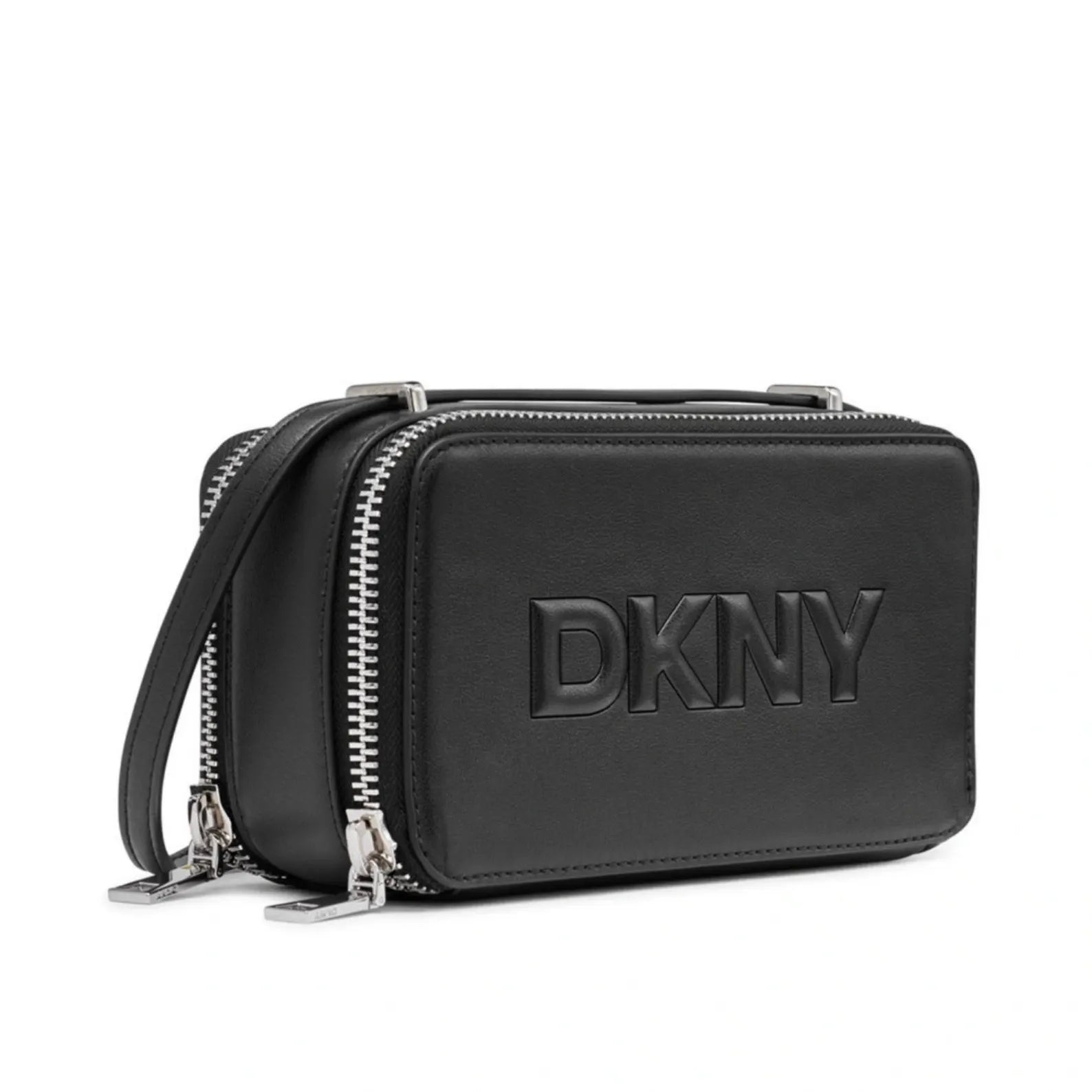 DKNY Carter Mini Logo Camera Bag Black Silver