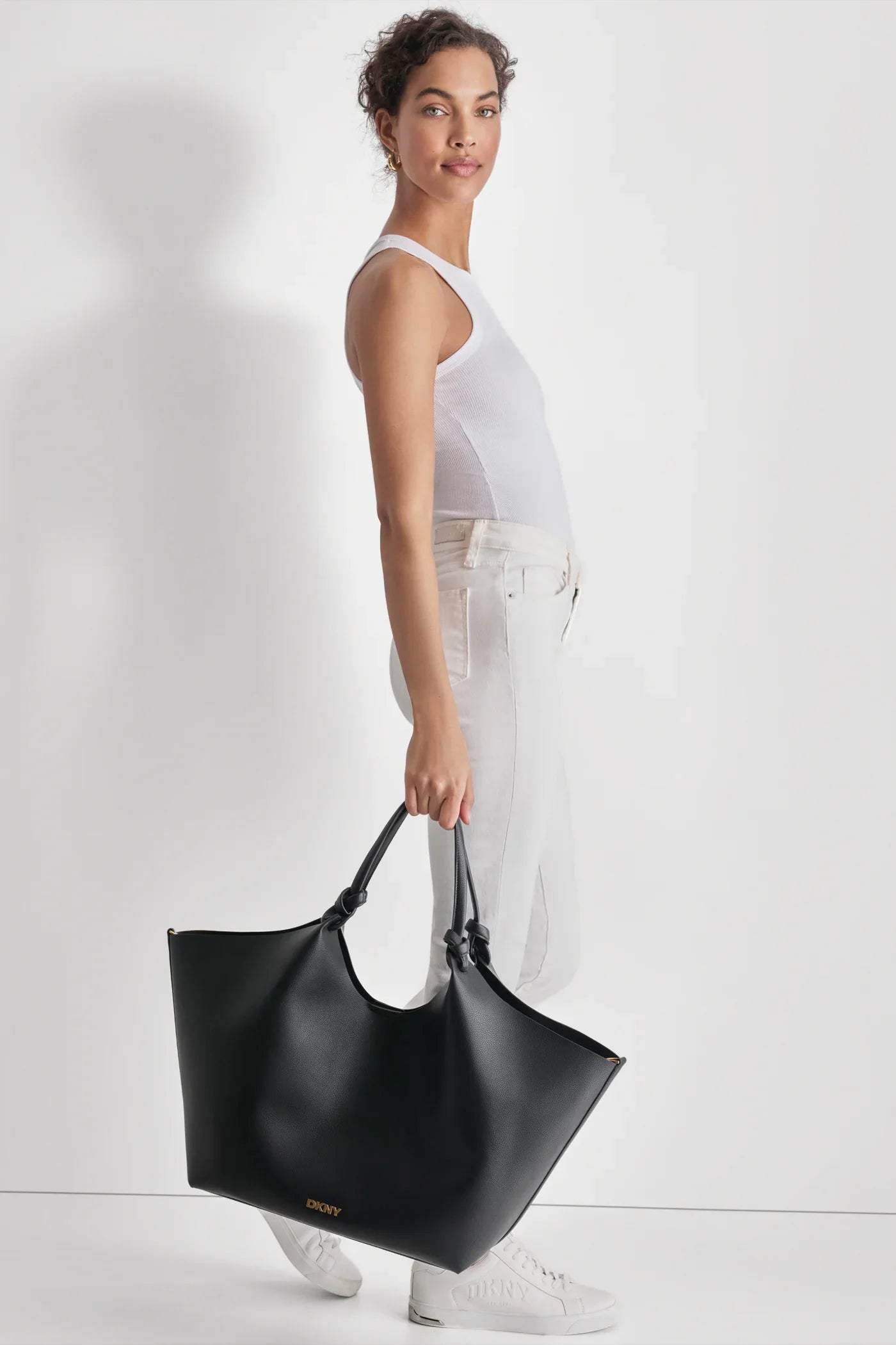 DKNY Paula Shoulderpper Tote Marshmallow