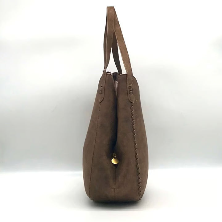 Style Co Whip-Stitch Soft Hobo Bag Mtl Chocolate No Size