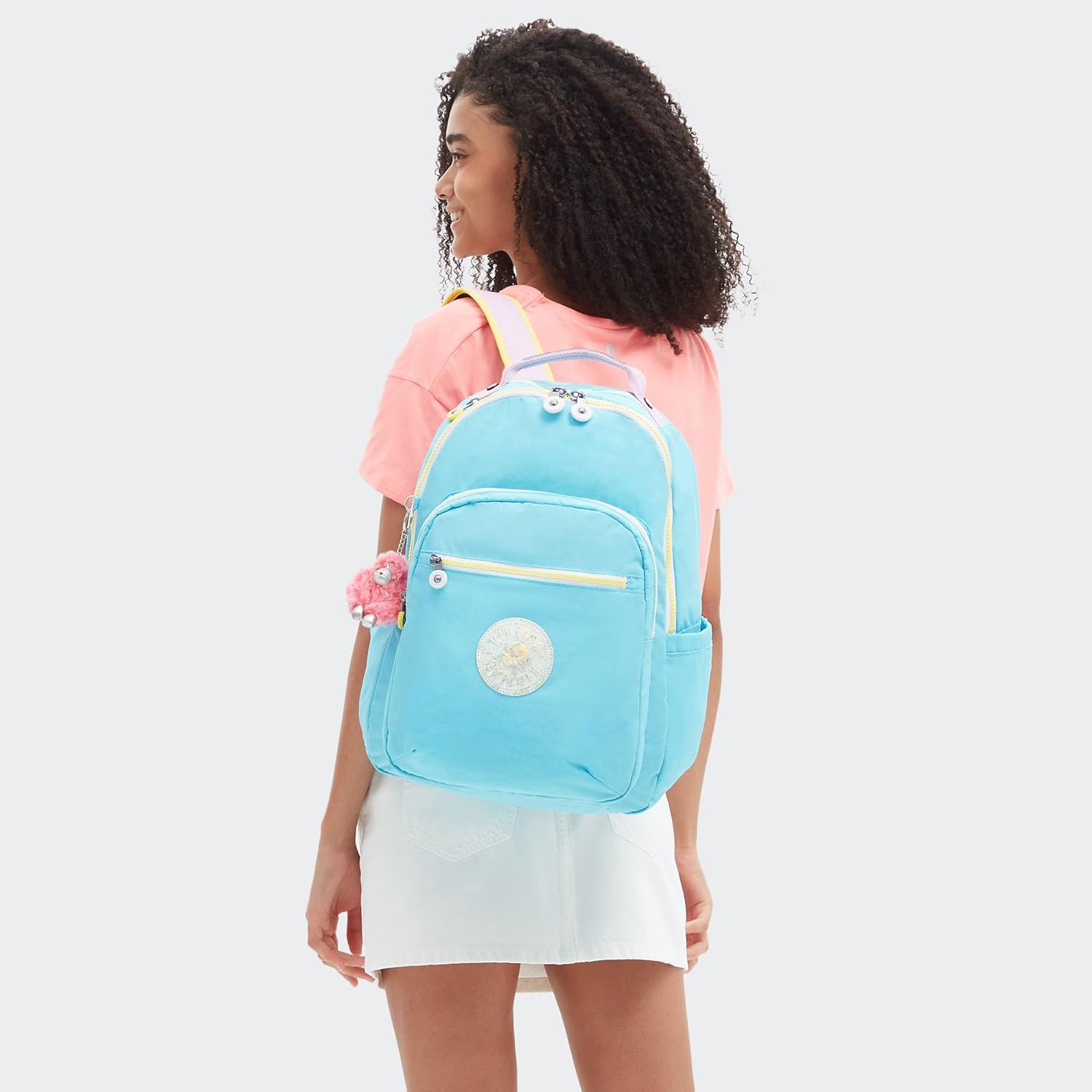 Kipling Seoul Go Backpack Blue Sea Mix
